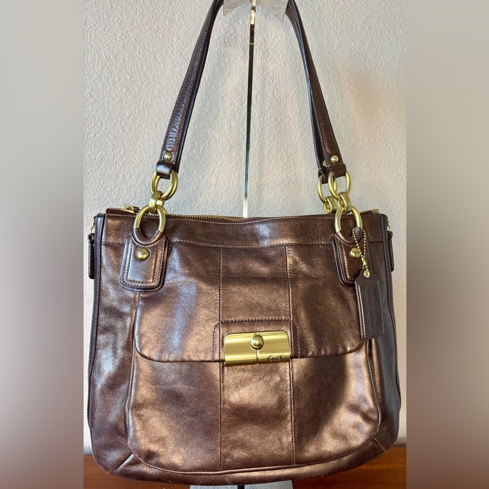 Coach Kristen Leather Shoulder Bag